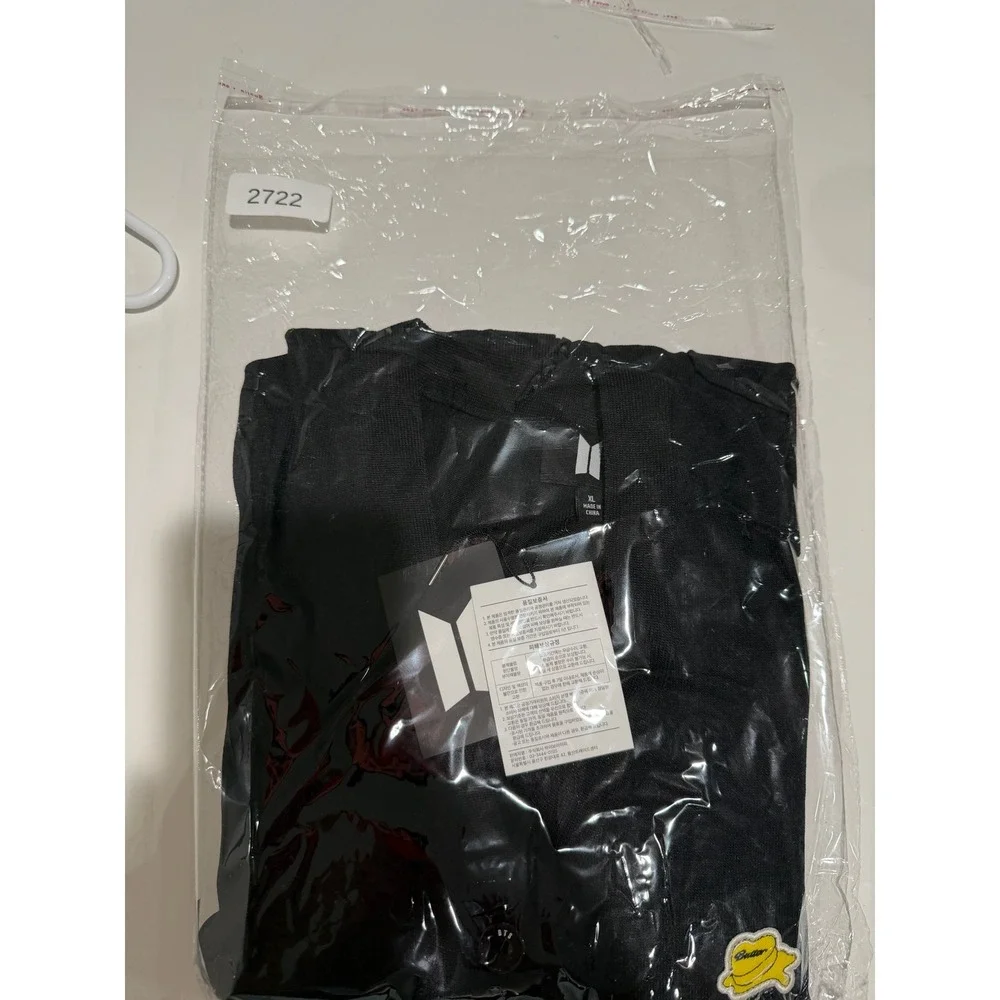 BTS Butter Official Merchandise Black Cardigan Sweater XL HYBE Bighit Music NEW